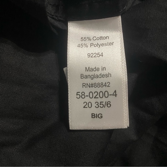 NEW KS Signature Solid Black Teflon Button Up Shirt - Picture 4 of 4